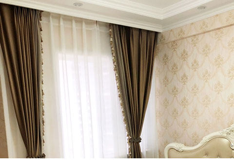 窗帘配件辅料装饰桌边吊穗流苏吊坠欧式六角水晶三色吊球珠子花边