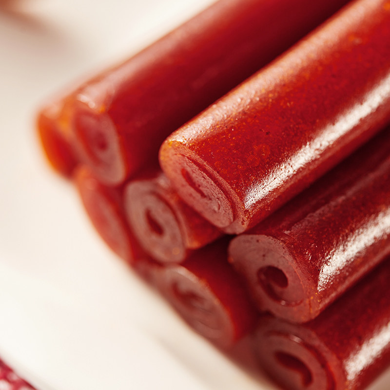 【憨豆熊 果丹皮208g】休闲零食果脯山楂卷山楂片