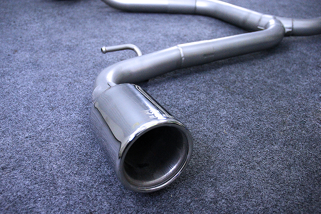 高尔夫gti中尾段单鼓燕子尾2.0t 12年汽车改装排气管狐狸头不锈钢