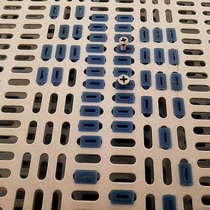 Teaching expansion screw seat square hole plastic buckle electrical training mesh plate special wooden screw plastic expansion plug