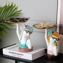 Bubble girl key storage ornaments porch light luxury decoration creative TV cabinet housewarming new home wedding gift