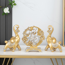 Elephant ornaments rich feng shui a pair of living room entrance wine cabinet decoration housewarming new home gifts wedding gifts