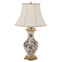 High-end European style American table lamp French style extravagant brass lamp swing piece Villa Soft Adornment Living-room Tea Table headlights
