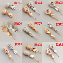 Silver buckle head pendant buckle 925 pure silver emerald jade pendant clip buckle joint buckle diy accessory crystal jade pendant buckle head