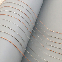 925 sterling silver necklace O-chain wild fashion silver plated 18K gold jewelry chain pendant pendant silver chain