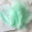 50 pieces of light blue green pointed tail velvet