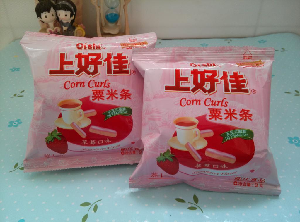 9克*40包 上好佳栗米条草莓味 儿时零食办公室休闲小吃膨化薯片