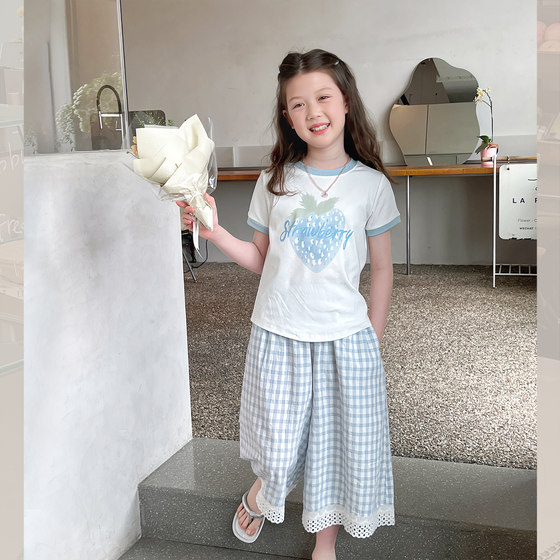 Girls' fashionable slim contrasting white T-shirt for children's short-sleeved trendy tops for big children's shirt 2025 summer new style
Girls' fashionable slim contrasting white T-shirt for children's short-sleeved trendy tops for big children's shirt 2025 summer new style
