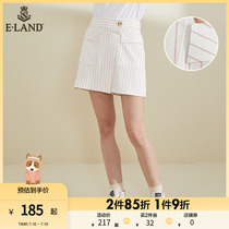 ELANND Clothing Romance Summer Fashion Relaxation Leisure 100 Hitch Straight Tube Slim Striped Commute Suit Skirt Pants Woman