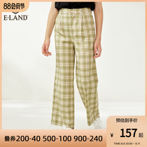 ElAND Summer College Style Style Small Direct Picture Cover Meat Cover Leg Trousers
