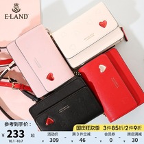 ELAND clothes love simple design color shoulder bag cute love chain bag small square bag shoulder bag female