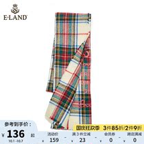 ELAND clothes love autumn and winter classic fashionable plaid scarf scarf Burr temperament Joker long small shawl British women