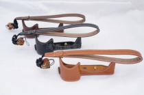 Suitable for Sony retro fashion A6300 leather case base Sony A6300 camera bag half set hollow for battery