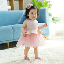 High quality recommended newborn baby princess mesh dress 100 day dress dress girl baby foreign style dress birthday dress