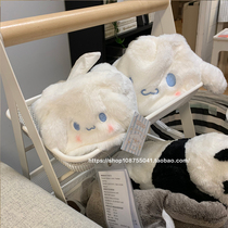 Laurel dog Japanese cute white big-eared dog storage bundle pocket paper pumping cover