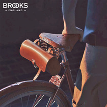 British BROOKS retro caravan Bull Leather Cushion Bag CHALLENGE Bike Saddle Sitting Tube Bag Tool Tailo