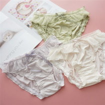 Day Series Sweet and cute pure Thy lace sidelined ladies Pants Breathable Perspiration Girl Triangle Pants Low Waist Comfort