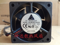 Original Delta AUB0624HH 6cm6025 24V 0 22A three-line large air volume inverter fan