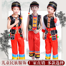 New Yi dance performance costumes Minority mens Miao Tujia Gaoshan Dai performance costumes