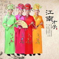 Jiangnan four talents Tang Pak Fu Chinese best man costume Male talent Xiaosheng performance sketch performance Ancient costume opera costume
