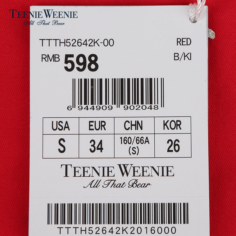聚Teenie Weenie小熊2015专柜正品女装时尚经典休闲裤TTTH52642K