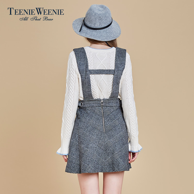 Teenie Weenie小熊2016冬季专柜新品女装背带连衣裙TTOW64T01A产品展示图1