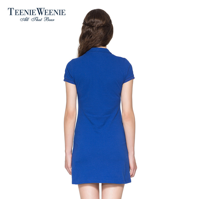 【聚】Teenie Weenie2015女夏POLO领连衣裙TTOM52611A