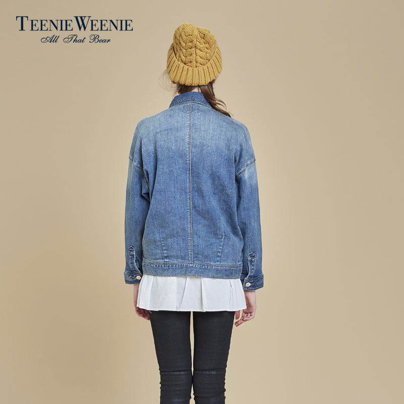 TeenieWeenie小熊2016冬季新品女装牛仔外套TTJE64T57A产品展示图4