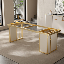 Italian light luxury table legs and foot brackets slate tea table large board office desk frame marble coffee table base foot