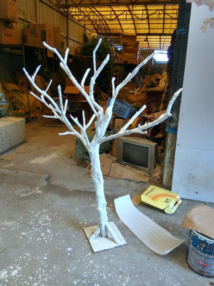 枯树枝装饰 仿真枯树枝 白树干 室内橱窗摆放 婚庆道具 造型树干_双氙