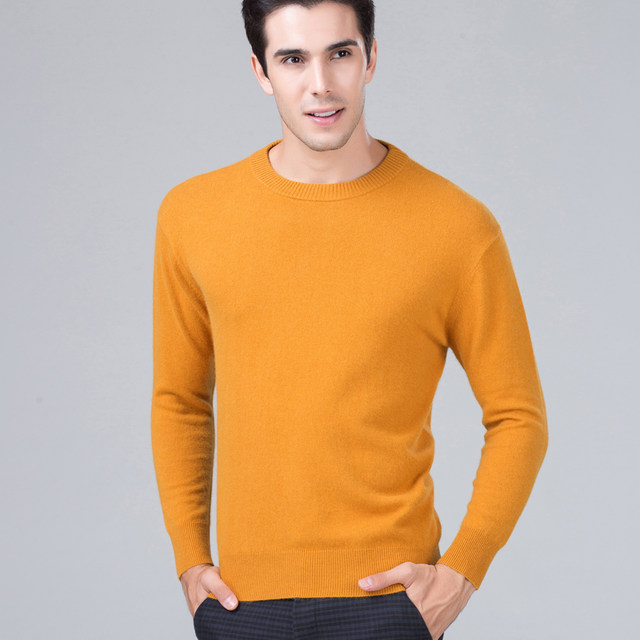ເສື້ອຢືດ Cardigan ຂອງຜູ້ຊາຍ ເສື້ອຢືດຄໍມົນ ວ່າງລະດູໃບໄມ້ປົ່ງ ແລະ ລະດູຫນາວ ຫນາແຫນ້ນ ອຸ່ນ cashmere sweater ຜູ້ຊາຍ ຄໍ v-neck ບາດເຈັບແລະ sweater ຕ່ໍາສຸດ