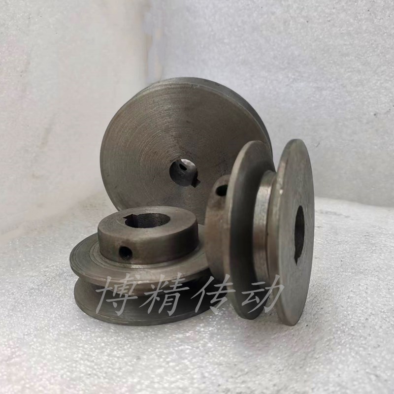 Triangular belt pulley cast iron motor wheel 1 trough outer diameter 60-120 mm with inner warp keyway Single slot A type belt tray-Taobao