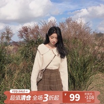 Fan Zhiqiao short long legs long arms autumn and winter retro all-match high-waisted plaid woolen shorts for women