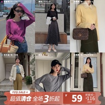 Fan Zhiqiao solid color anti-season bottoming shirt womens long-sleeved inner match early spring and autumn new net red sweater wool top clothes