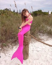 Mermaid fishtail swimsuit children beach dress new 2016 European and American Girls performance suit COS bikini