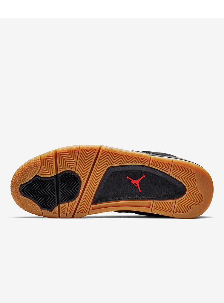 小鸿体育airjordan4aj4黑镭射生胶3m反光篮球鞋ci1184001