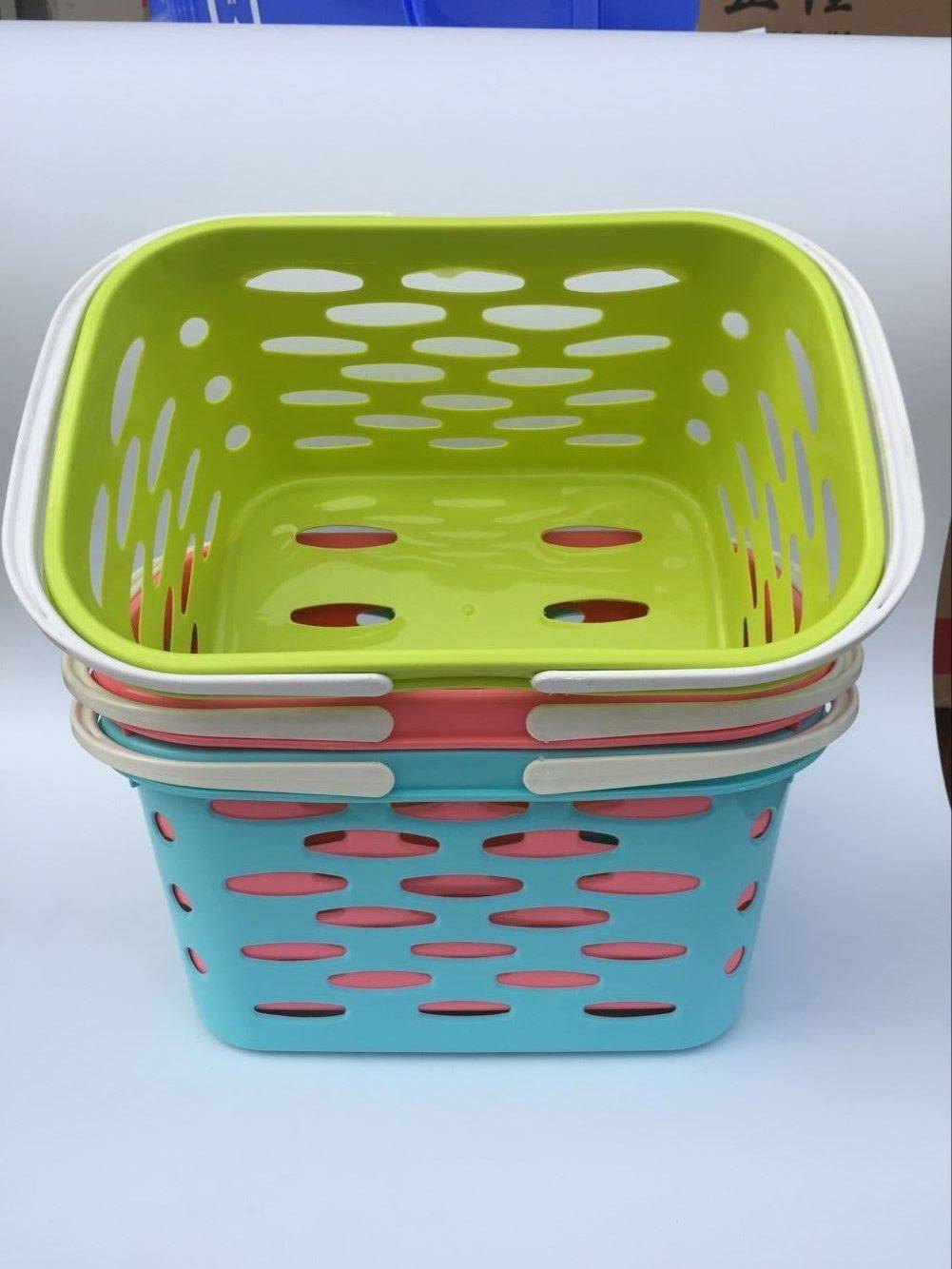 大号塑料洗澡篮子洗澡筐收纳筐沐浴篮手提篮洗澡蓝洗漱篮包邮