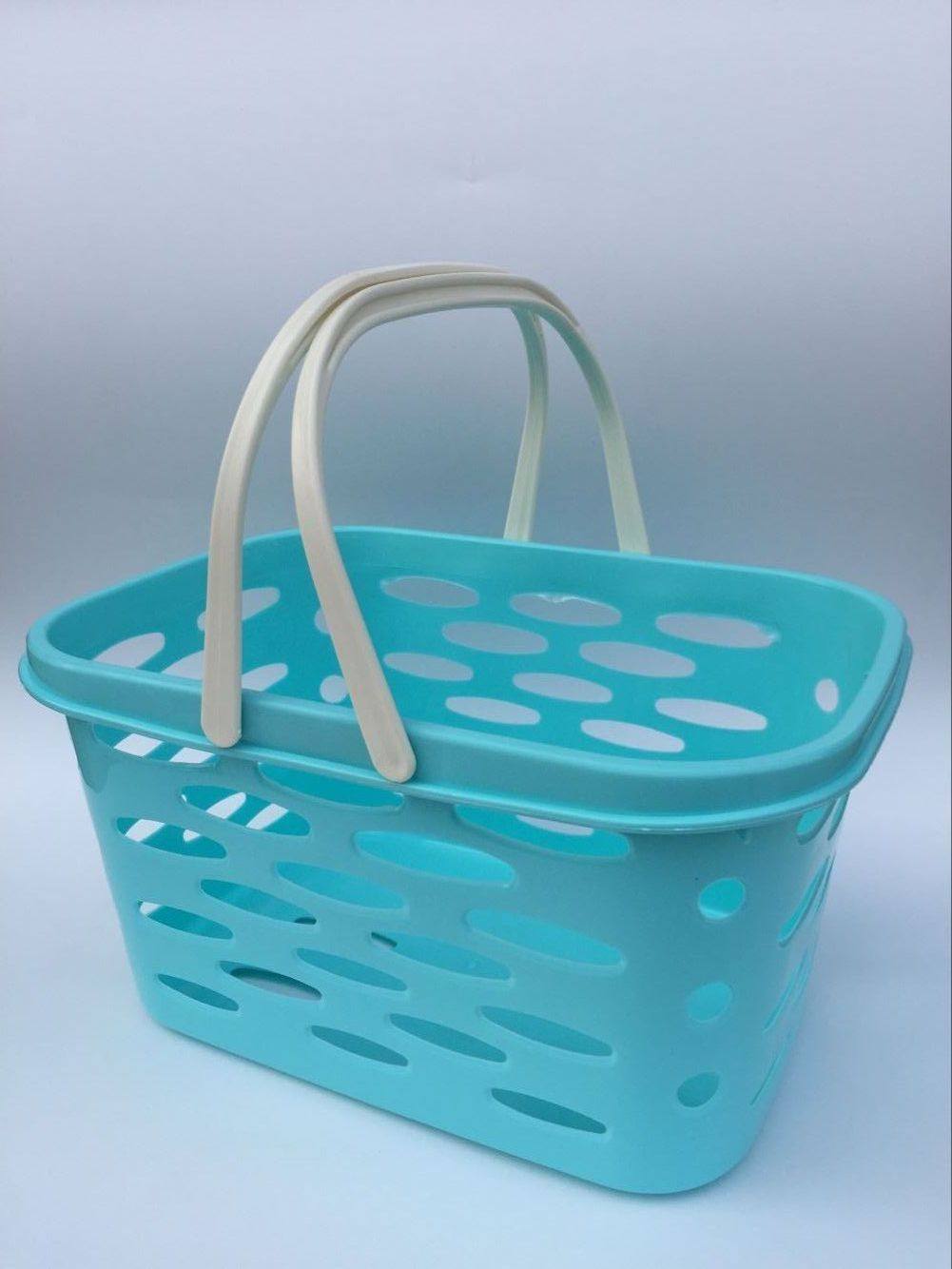大号塑料洗澡篮子洗澡筐收纳筐沐浴篮手提篮洗澡蓝洗漱篮包邮
