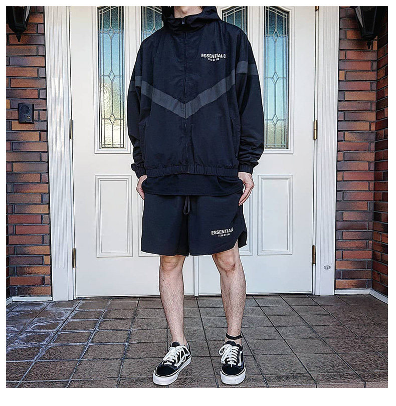 fog复线essentials尼龙短裤fear of god反光高街短裤五分裤男女潮