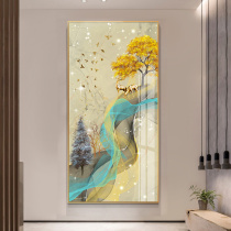 Hundreds of birds high flying modern light extravaganza Decorative Painting Big Abstract Vertical version of the Fiction Atmospheric Corridor at the end of the Atmospheric Corridor