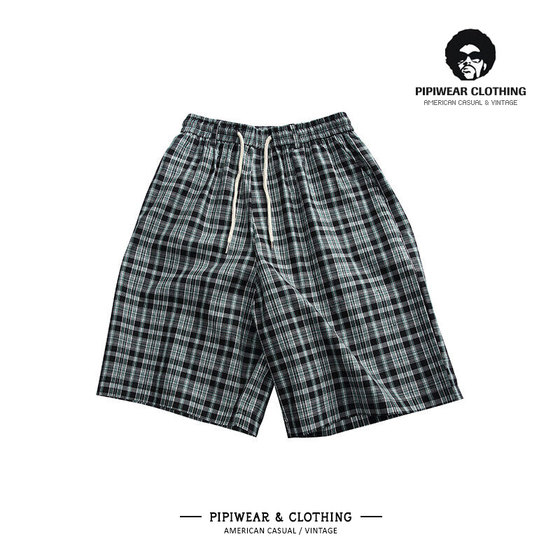 Summer retro contrasting color plaid casual shorts men's basketball American wide-leg five-point pants summer loose cotton medium pants
Summer retro contrasting color plaid casual shorts men's basketball American wide-leg five-point pants summer loose cotton medium pants