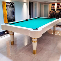 Simple European white modern style household adult multi-function pool table Custom villa club model room pool table