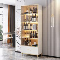 Light Extravagant Wine Cabinet Display Cabinet Modern Minima Double Door Wine Cabinet Lockers Leaning Against Wall Mall Display Case Tempered Glass Cabinet
