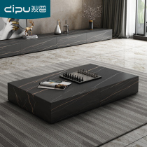 Diep New Ideostyle Rock Plate TV Cabinet Tea Table Composition Extremely Brief Nordic Black Tea Table Modern Minimalist Furniture