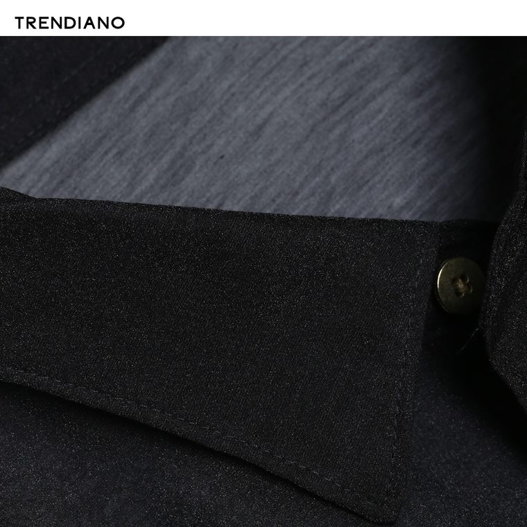 【多件多折】TRENDIANO雪纺皱纱透视短袖衬衫3152011440