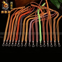 Thai Craft Baccarat Pavilion Chain Black Fiber Lanyard Necklace