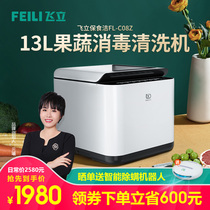 Feili fruit and vegetable cleaning machine Household ultrasonic vegetable washing machine detoxification disinfection fruit and vegetable automatic food purification machine