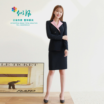 Korean high-end hotel front desk professional suit Gold shop shopping guide Sales department receptionist Beautician work clothes Autumn and winter