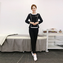 Han Edition Autumn Winter Temperament Beautician SPA Long pants work clothes for women Skinny Pedicure Bathing Technician