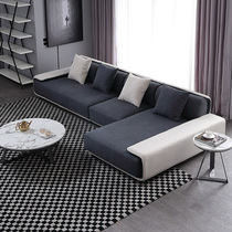 Fabric sofa small apartment living room combination set modern simple corner removable and washable casual fabric sofa